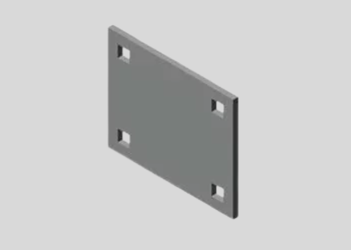 25-FPHBP Backing Plate:Flat Pipe Holder